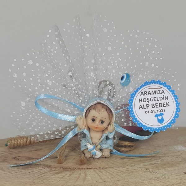 Küçük Boy Aydede�li Erkek Bebek Biblolu