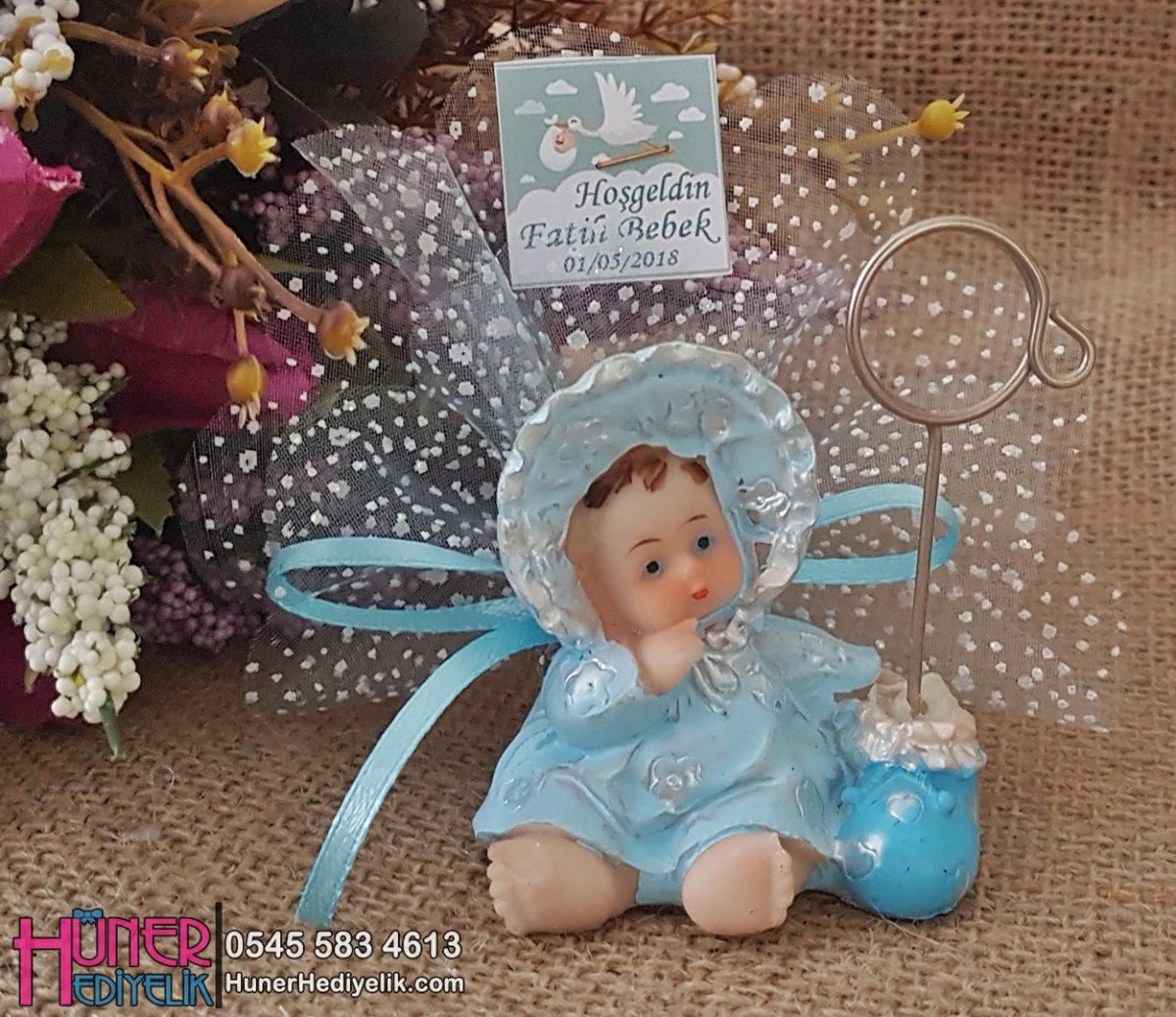 Bornozlu Notluk Erkek Bebek Şekeri Biblo Hüner Hediyelik