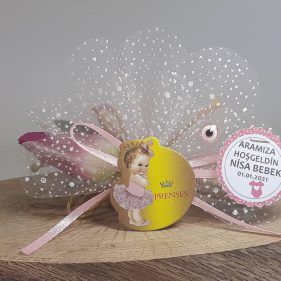 Prenses Yazılı Ucuz Bebek Magneti