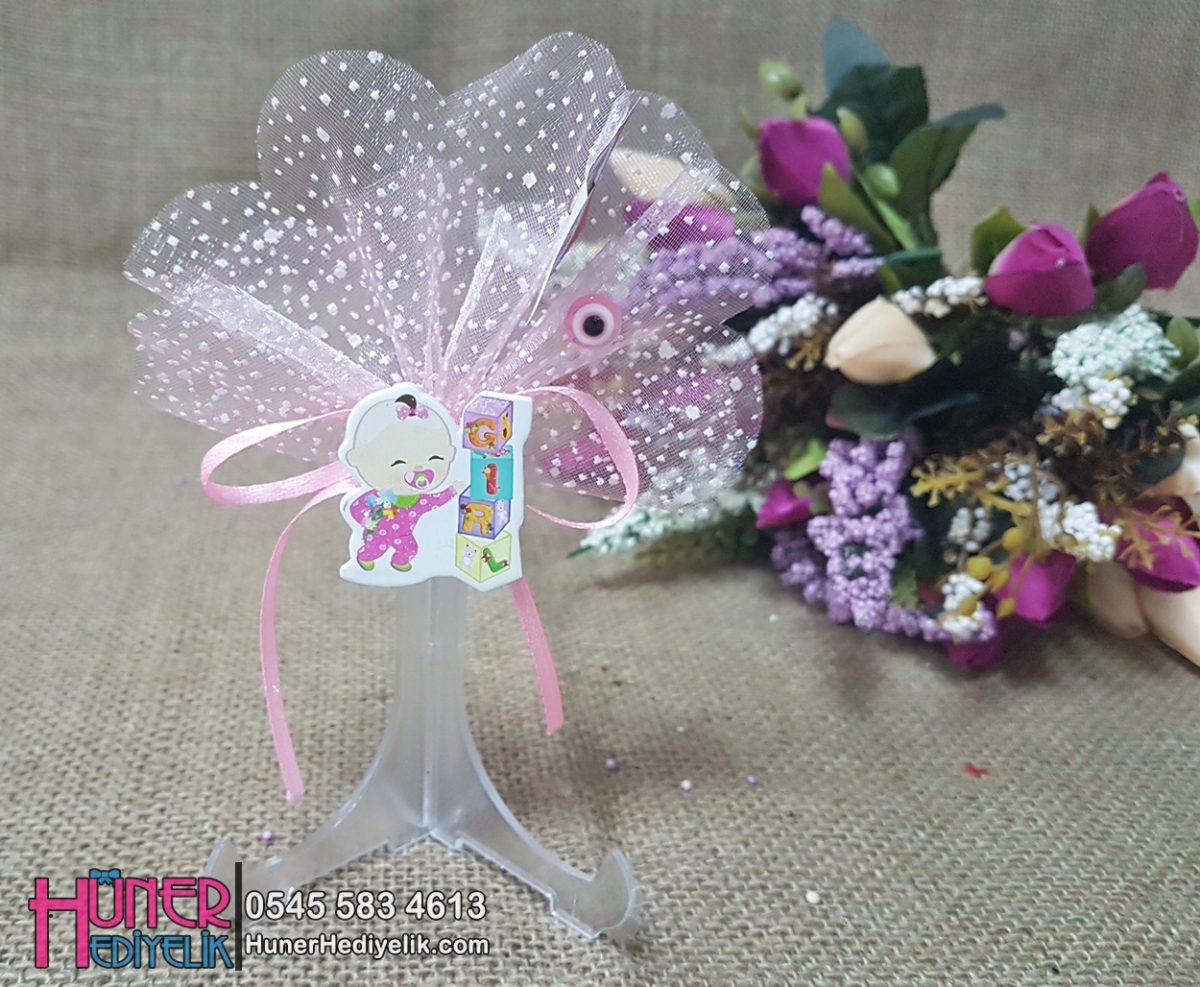 Harf Küplü Ucuz Bebek Şekeri Sticker Modeli Hüner Hediyelik