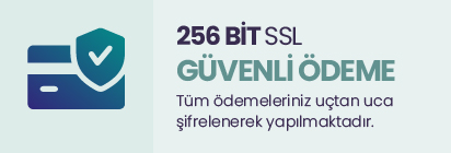 256 Bit SSL Güvenli Ödeme